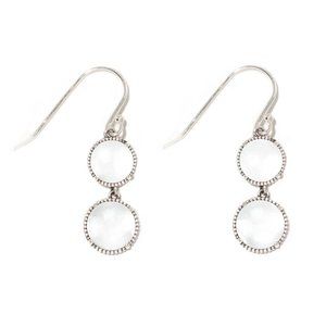 Recycled Vintage 1960's Cobalt Skin Cream Jar Sterling Double Take Earrings